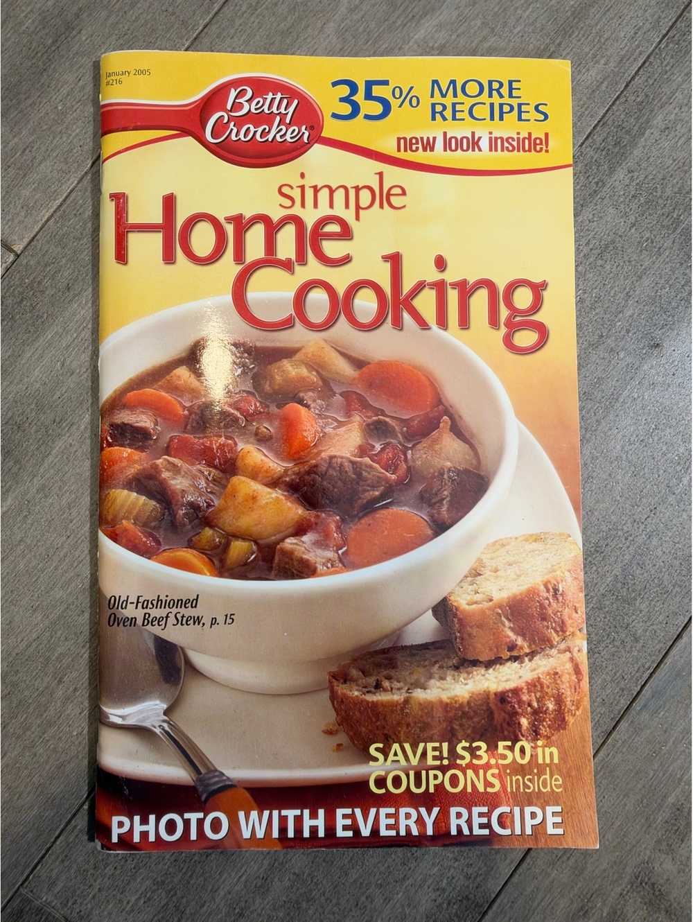 Betty Crocker Simple Home Cooking Cookbook - January 2005 Edition